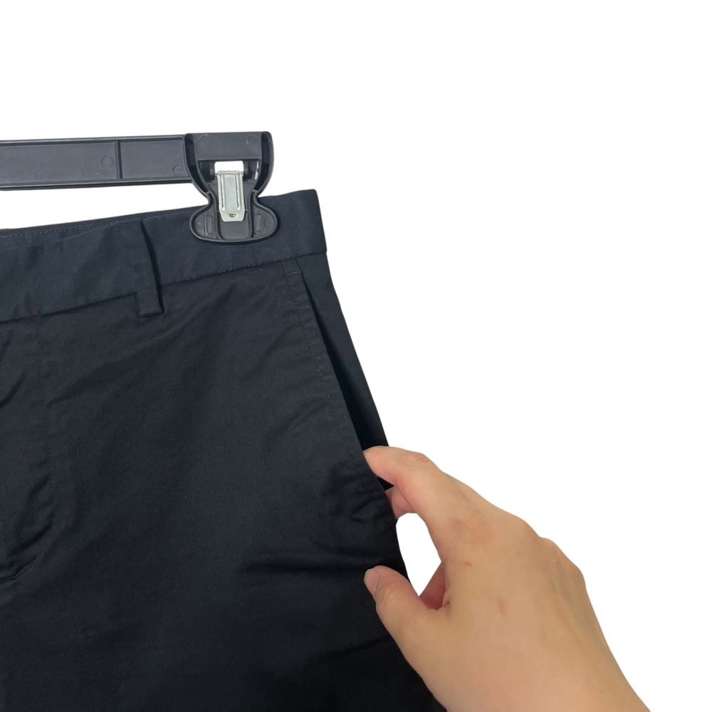 Reiss OE Hampton Chino Shorts Mens 28 Black Cotton Stretch Travel Shorts - Picture 4 of 10